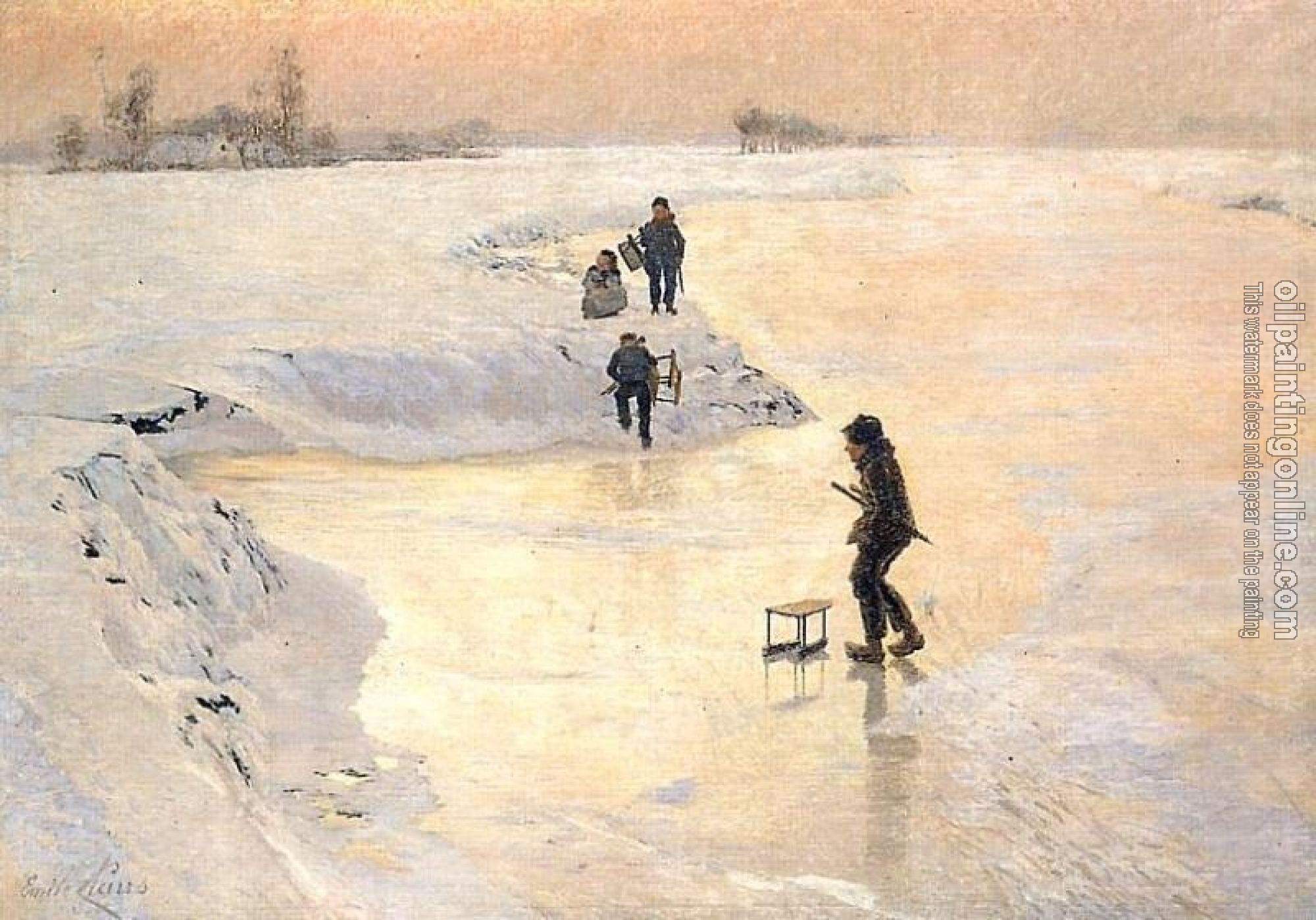 Emile Claus - Skaters